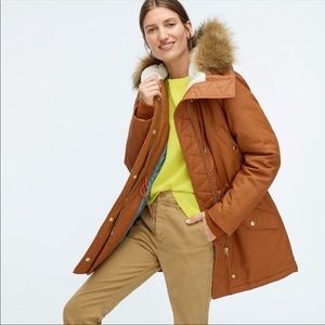 J Crew Brown Winter Parka